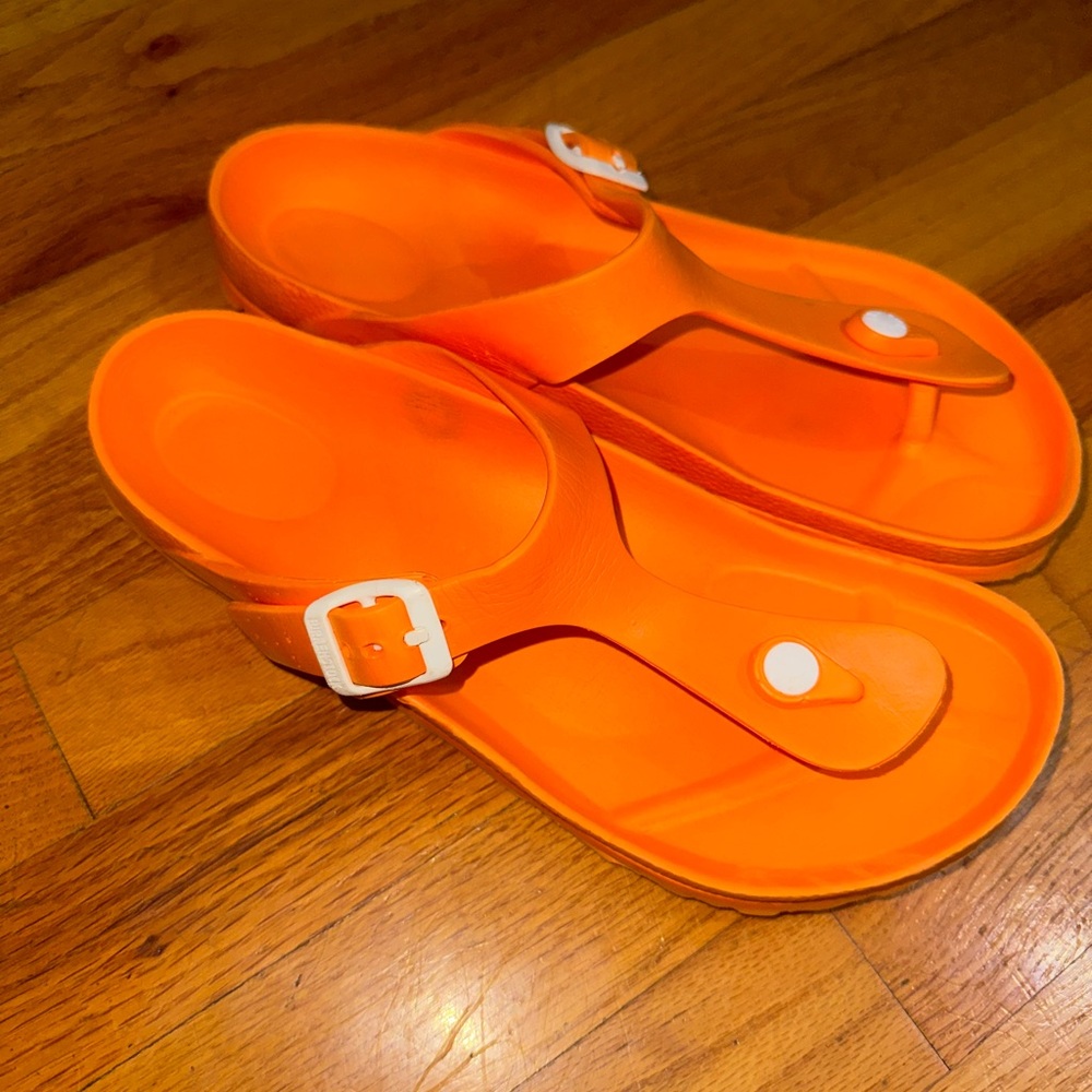 Women’s Birkenstock Gizeh Orange EVA Size 39